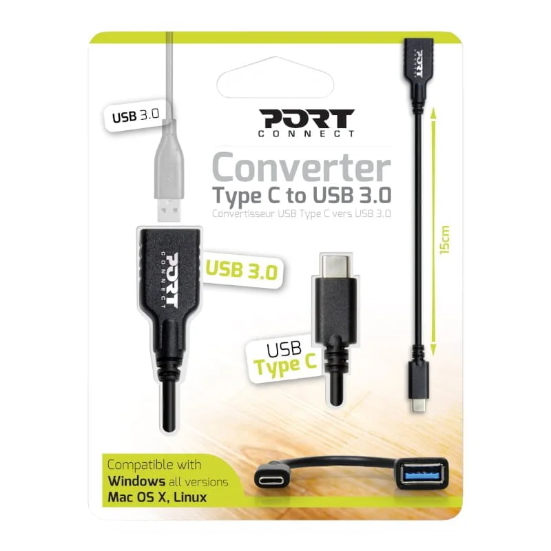 Port Type-C to USB3.0 15cm Adapter - Image 1