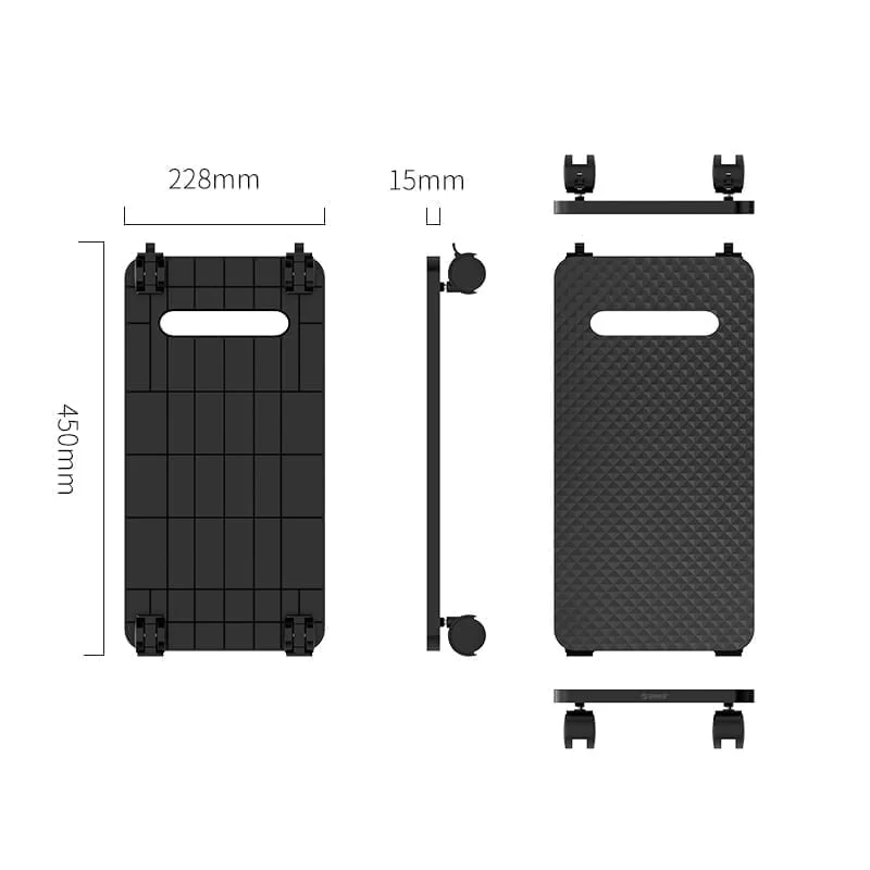ORICO Wheeled Computer Stand 46kg Limit - Image 3