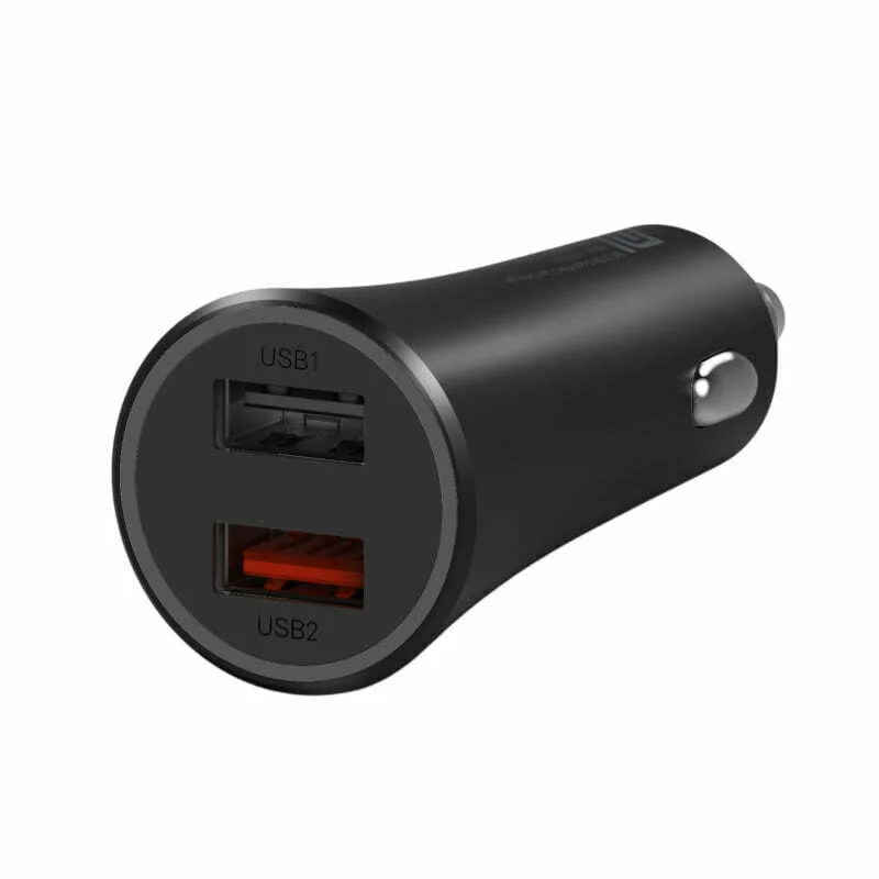 Xiaomi 37W Dual-Port Car Charger - Black - Image 1