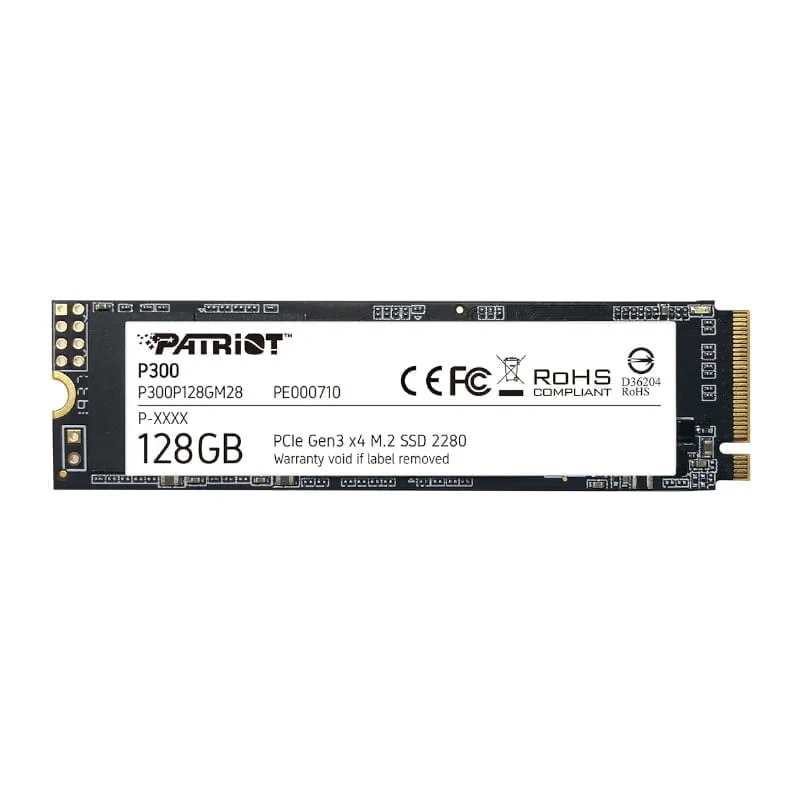 Patriot P300 128GB M.2 PCIe NVMe SSD - Image 1