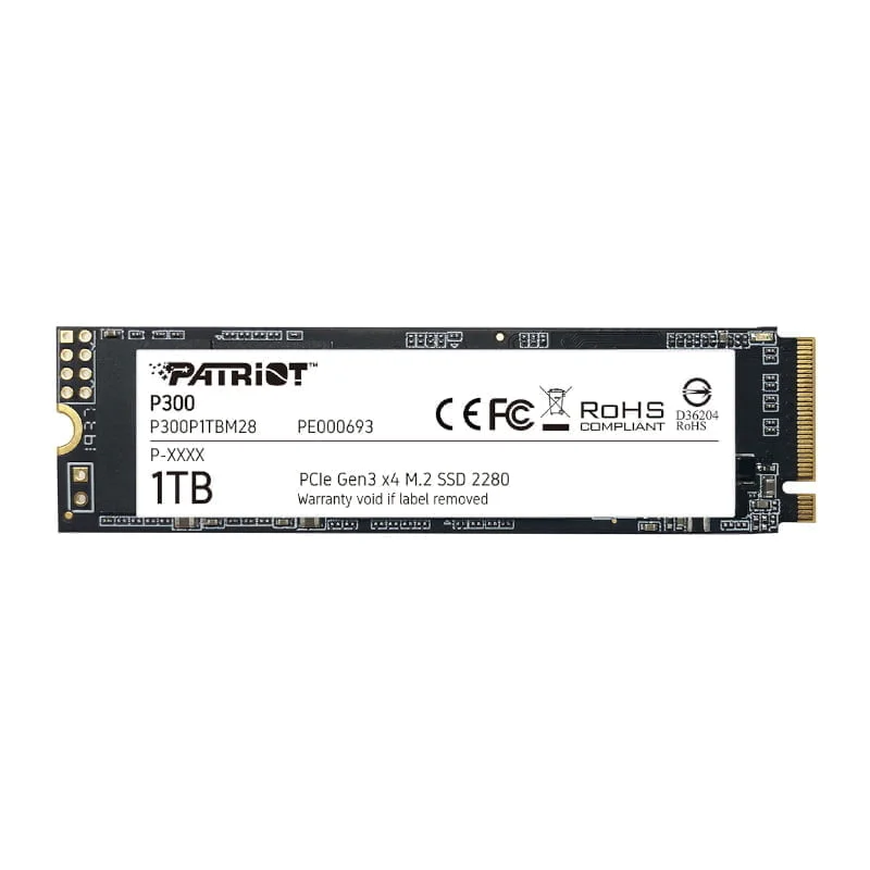 Patriot P300 1TB M.2 PCIe NVMe SSD - Image 1