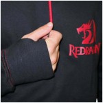 REDRAGON HOODIE WITH FRONT and BACK LOGO - BLACK - XXLARGE - Image 6