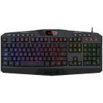 REDRAGON HARPE Membrane|RGB Backlit|12 Multimedia Keys|19 Non-Conflict Gaming Keyboard - Black
