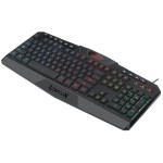REDRAGON HARPE Membrane|RGB Backlit|12 Multimedia Keys|19 Non-Conflict Gaming Keyboard - Black - Image 2