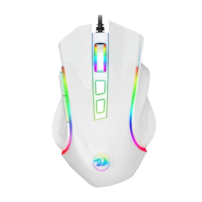 REDRAGON GRIFFIN 7200DPI Gaming Mouse - White - Image 1