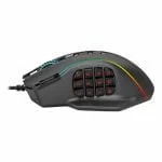 REDRAGON PERDICTION 4 12400DPI RGB MMO Ergo Gaming Mouse - Black - Image 5
