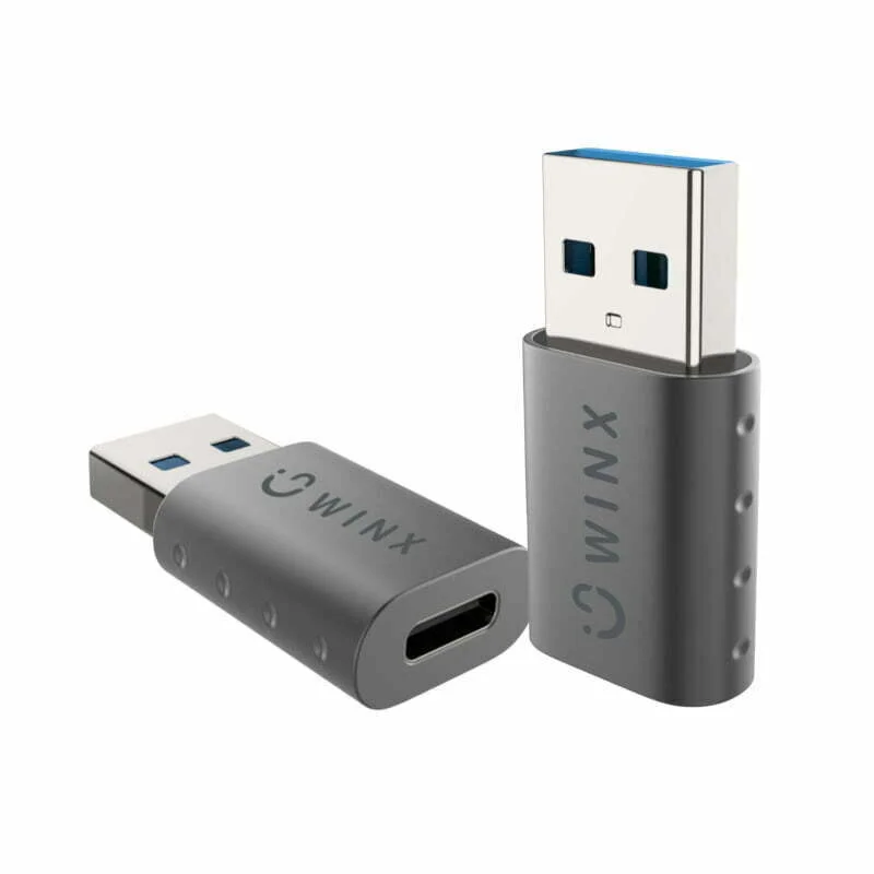 WINX LINK Simple USB to Type-C Adapter Dual Pack - Image 1