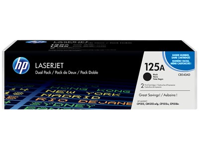 HP 125A Black Toner Cartridge Dual Pack