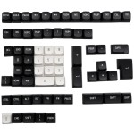 REDRAGON KeyCaps Black and White PBT 150Key set - Image 3