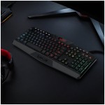 REDRAGON HARPE Membrane|RGB Backlit|12 Multimedia Keys|19 Non-Conflict Gaming Keyboard - Black - Image 4