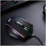 REDRAGON VAMPIRE ELITE Wireless 16000DPI|8 Button|Ergonomic Design|P3335 Optical Sensor|Type-C Cable|RGB Backlit Gaming Mouse - Black - Image 6